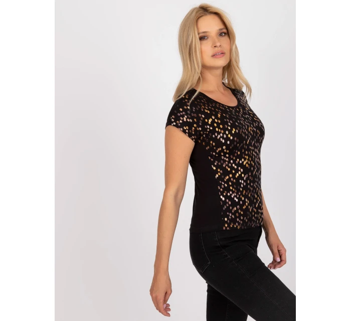 Tričko BR TS 8127 černá a zlatá