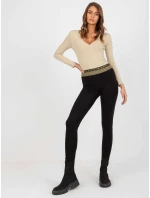 Dámské legíny RV LG model 20774242 černé Relevance Fashion - FPrice Dámské legíny RV LG model 20774242 černé Relevance Fashion - FPrice