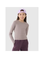 Dívčí úzký hladký rukáv s dlouhým rukávem 4F 4FJRSS25TLONF505-83S Dívčí úzký hladký rukáv s dlouhým rukávem 4F 4FJRSS25TLONF505-83S