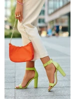 Sandálky Na Podpatku Neonová Zeleň Georgina Sandálky Na Podpatku Neonová Zeleň Georgina