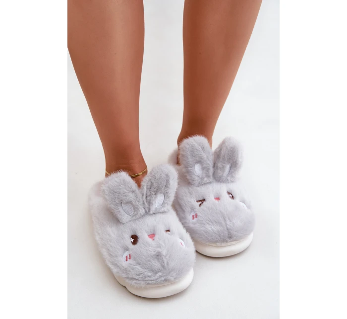 Bavlněné Pantofle S Světle Šedé model 21680739 - Boto Bavlněné Pantofle S Světle Šedé model 21680739 - Boto