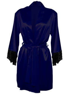 DKaren Housecoat Adelaide Navy Blue