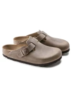 žabky Boston Brown z kůže úzké úzké model 21735776 - Birkenstock