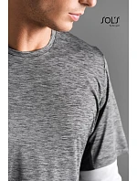 SOL'S Storm Unisex interlock sportovní tričko 25.4810 dark grey/light grey