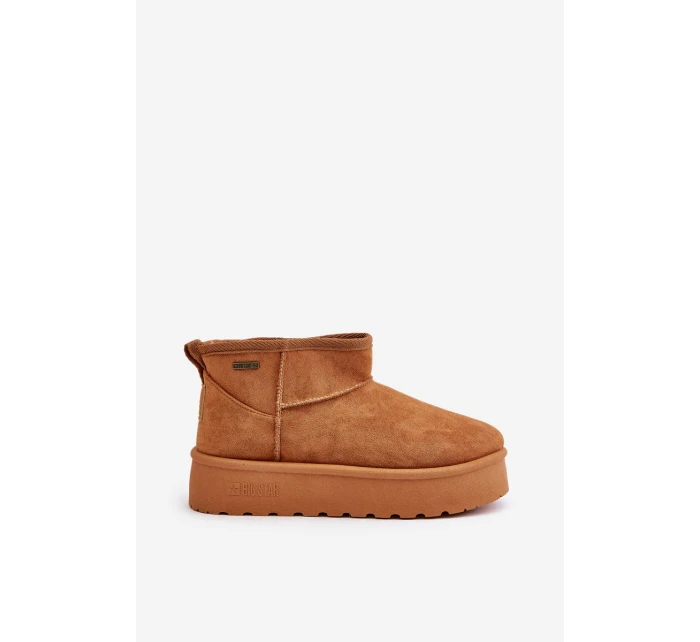 Nízké Sněhule Na Platformě Big Star model 21676190 Camel - Big Star Shoes Nízké Sněhule Na Platformě Big Star model 21676190 Camel - Big Star Shoes