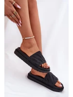 Dámské Pantofle Na Platformě Big Star model 21694565 Černé - Big Star Shoes Dámské Pantofle Na Platformě Big Star model 21694565 Černé - Big Star Shoes