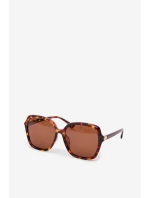 Dámské sluneční brýle s krystaly Hnědé
