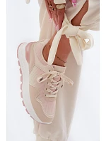 Dámské tenisky na platformě Béžové model 22099931 - Boto Dámské tenisky na platformě Béžové model 22099931 - Boto