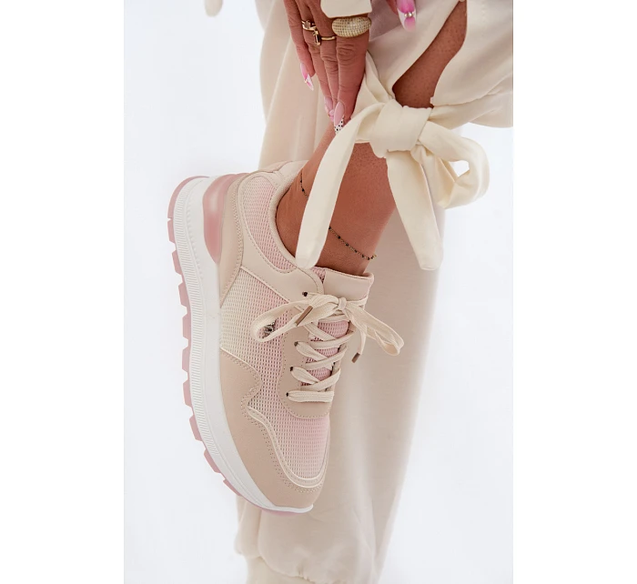 Dámské tenisky na platformě Béžové model 22099931 - Boto Dámské tenisky na platformě Béžové model 22099931 - Boto