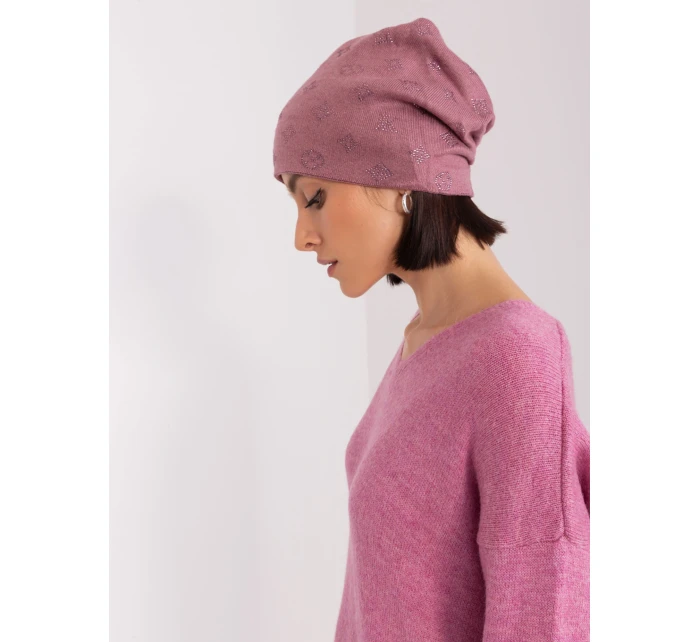 Czapka AT CZ model 19040938 fioletowy - FPrice Czapka AT CZ model 19040938 fioletowy - FPrice