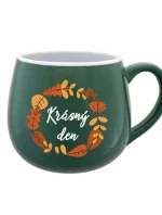 KRÁSNÝ DEN (PODZIM) - zelený keramický hrníček 300 ml