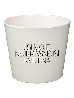 JSI MOJE NEJKRÁSNĚJŠÍ KVĚTINA - velký květináč 