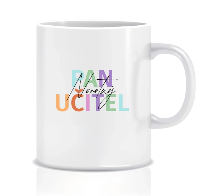 Personalizovaný klasický bílý hrníček pro paní učitelku/pana učitele 