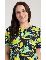 Dámská noční košile s krátkým rukávem model 19778257 - Vienetta Dámská noční košile s krátkým rukávem model 19778257 - Vienetta