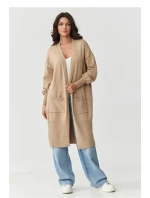 Svetr na zapínání  model 218105 Makadamia