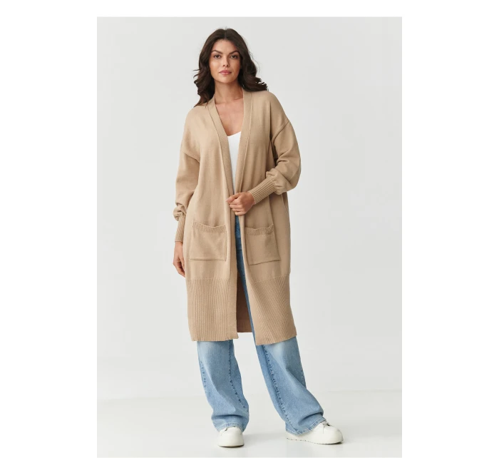 Svetr na zapínání  model 218105 Makadamia