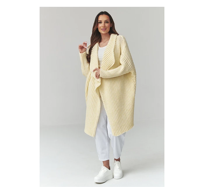 Svetr na zapínání  model 226885 Makadamia