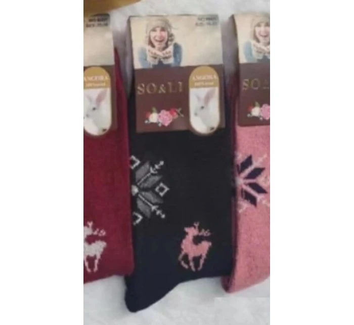 WiK SO&LI 002 dámské angorské ponožky 015 35-42