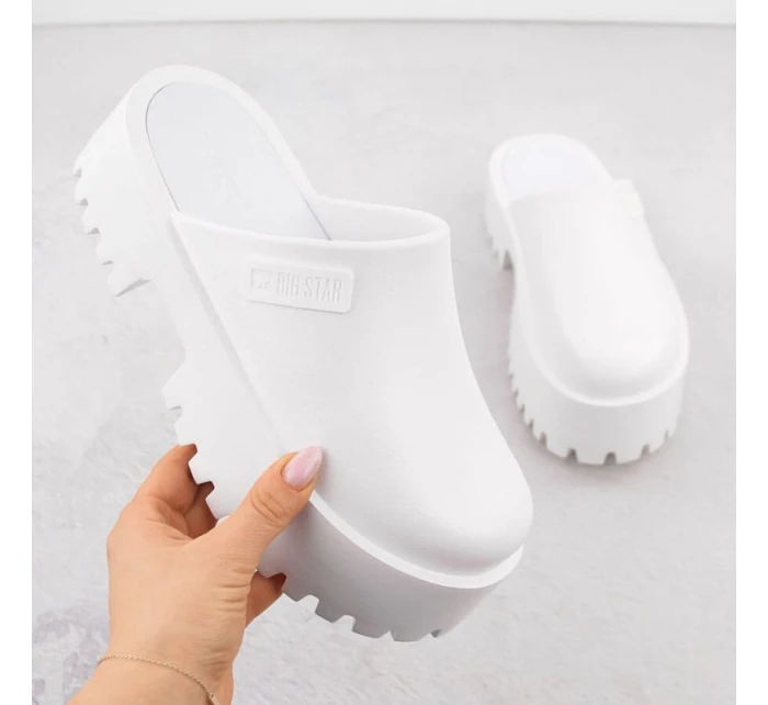 Dřeváky na pevné podrážce Big Star W NN274015 INT2083B