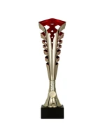 Zlatočervený plastový kelímek