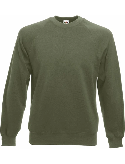 Fruit of the Loom Classic Raglan Sweat Raglánová mikina 16.2216 classic olive Fruit of the Loom Classic Raglan Sweat Raglánová mikina 16.2216 classic olive