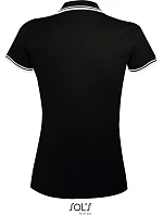 SOL'S Pasadena Women Dámské piqué polo 25.0578 black/white SOL'S Pasadena Women Dámské piqué polo 25.0578 black/white