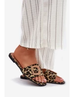 Plné Dámské Pantofle S Ozdobnou Přezkou Leopard Clariola Plné Dámské Pantofle S Ozdobnou Přezkou Leopard Clariola
