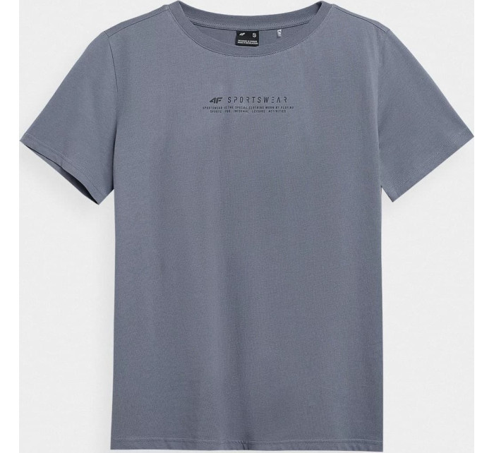 Dámské tričko 4F H4Z22-TSD019 šedé
