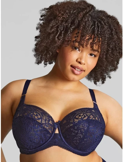 Dámská podprsenka s kosticí Estel 9685 Tmavě modrá - Panache