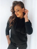 Dámská mikina BASIC s kapucí černá BY0158z Dámská mikina BASIC s kapucí černá BY0158z