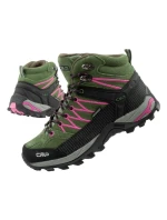 Rigel dámské trekové boty kožené model 21757138 nepromokavé kotníkové boty zelené dámské - CMP