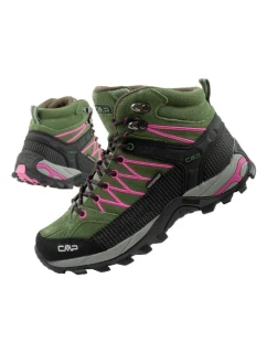 Rigel dámské trekové boty kožené model 21757138 nepromokavé kotníkové boty zelené dámské - CMP