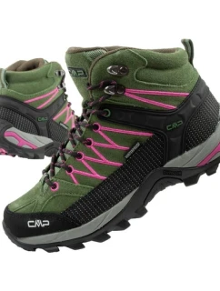 Rigel dámské trekové boty kožené model 21757138 nepromokavé kotníkové boty zelené dámské - CMP