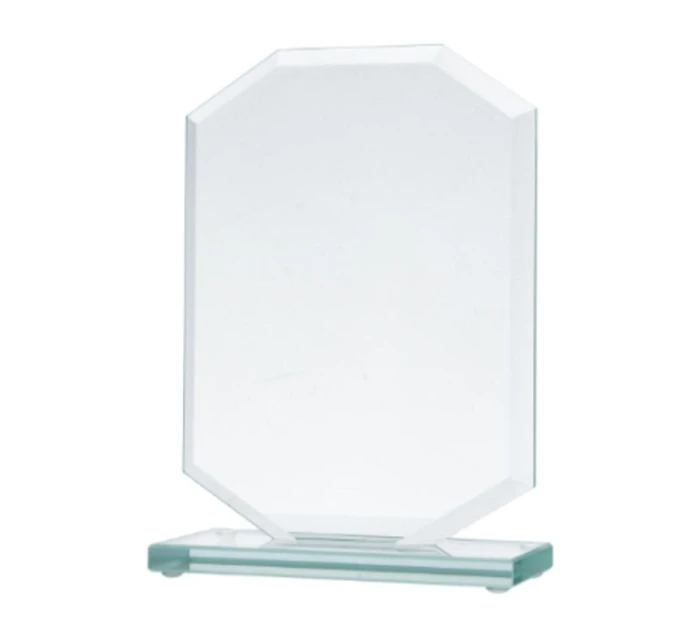 Skleněná trofej s matným podstavcem