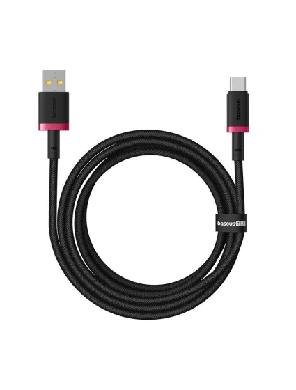 Baseus Dura USB-Type C 60W 2m kabel (červený/černý)