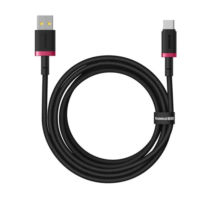 Baseus Dura USB-Type C 60W 2m kabel (červený/černý)
