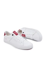 Kožené pánské tenisky Big Star JJ174106 Bílo-červená Kožené pánské tenisky Big Star JJ174106 Bílo-červená