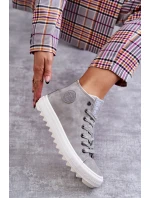 Dámské Tenisky Big Star Vysoké Zateplené Šedé model 21595899 - Big Star Shoes