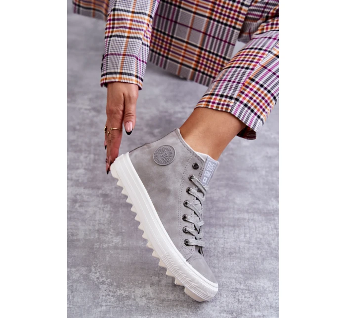 Dámské Tenisky Big Star Vysoké Zateplené Šedé model 21595899 - Big Star Shoes