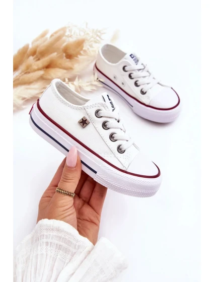 Dětské plátěné tenisky Big Star - bílé Dětské plátěné tenisky Big Star - bílé