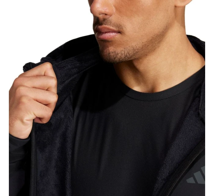 Pánská mikina adidas Designed for Training COLD.RDY Full-Zip Hoodie black IN5607 pánské oblečení