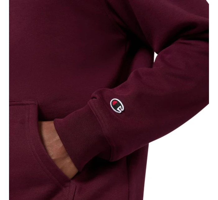 Pánská mikina s kapucí bordó pánské model 21811897 - CHAMPION Pánská mikina s kapucí bordó pánské model 21811897 - CHAMPION