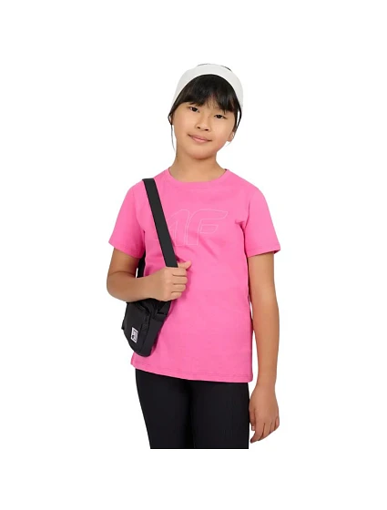Dívčí tričko 4F F3004 tmavě růžové 4FJWSS26TTSHF3004 53S