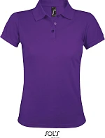 SOL'S Prime Women Dámské piqué polo z těžké bavlny 25.0573 dark purple