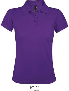 SOL'S Prime Women Dámské piqué polo z těžké bavlny 25.0573 dark purple
