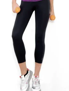 Dámské sportovní legíny 7/8 Donna Active-Fit Barva: Černá, Velikost: