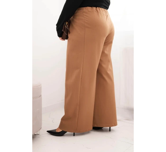 Dámské kalhoty Plus Size s širokými nohavicemi a model 21728711 - K-Fashion