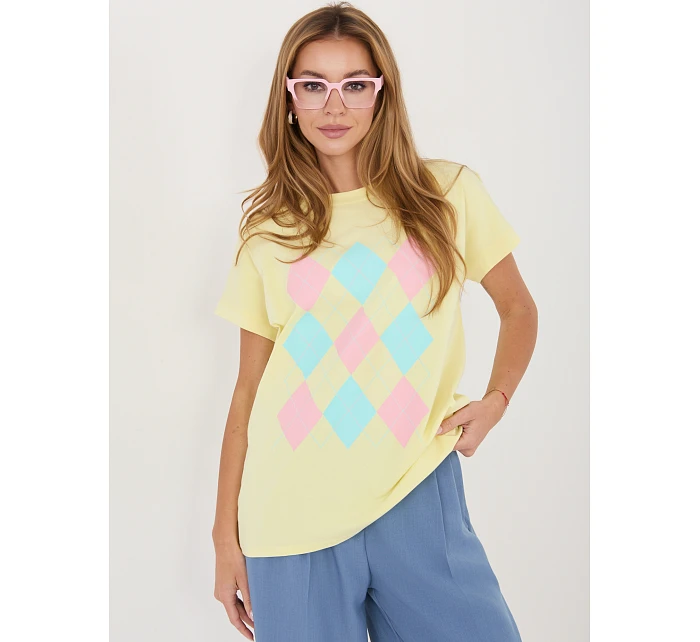 Bluzka RV BZ model 22102602 jasny żółty - FPrice Bluzka RV BZ model 22102602 jasny żółty - FPrice