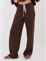 Spodnie SM SP model 21782576 ciemny brązowy - FPrice Spodnie SM SP model 21782576 ciemny brązowy - FPrice