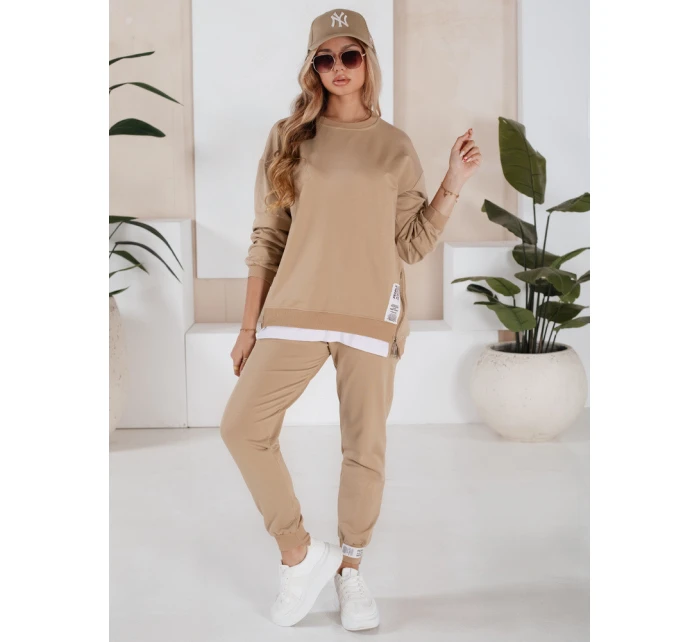 Dámská tepláková souprava TORONTO beige FashionStreet AY0954